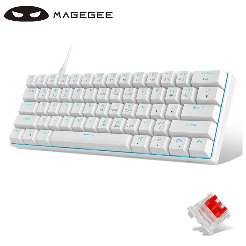 60% Customized Wired Mechanical Keyboard, STAR61 Gaming Keyboard, Laptop Office Keyboard