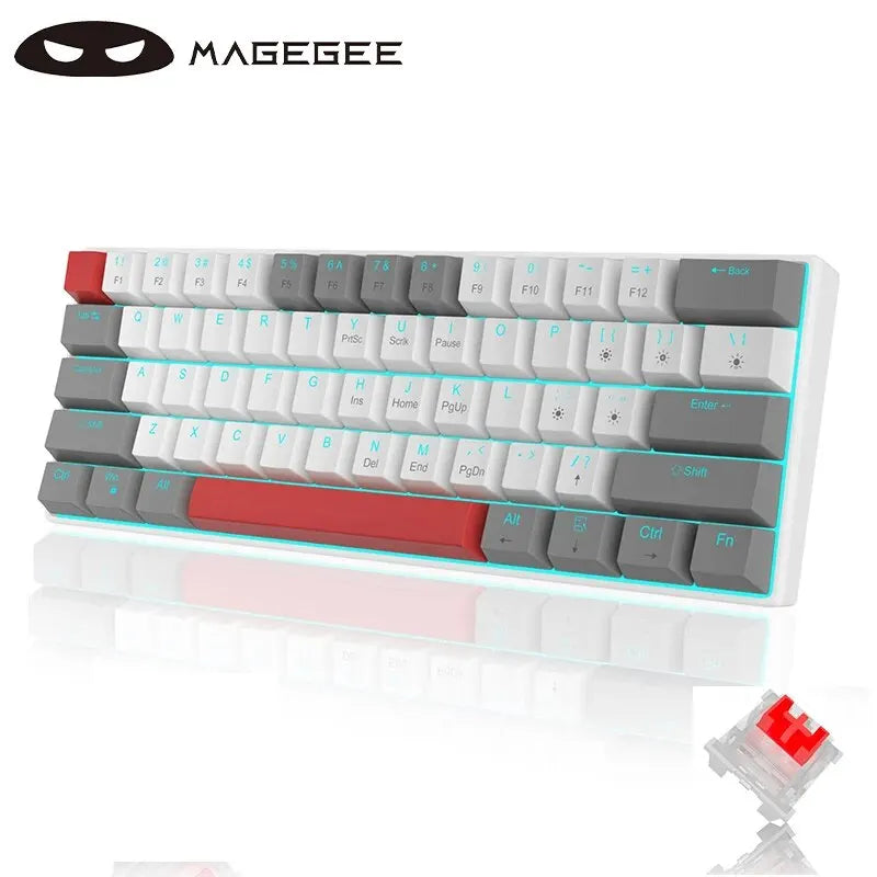 60% Customized Wired Mechanical Keyboard, STAR61 Gaming Keyboard, Laptop Office Keyboard