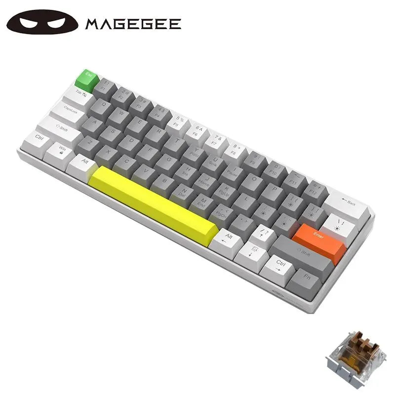 60% Customized Wired Mechanical Keyboard, STAR61 Gaming Keyboard, Laptop Office Keyboard